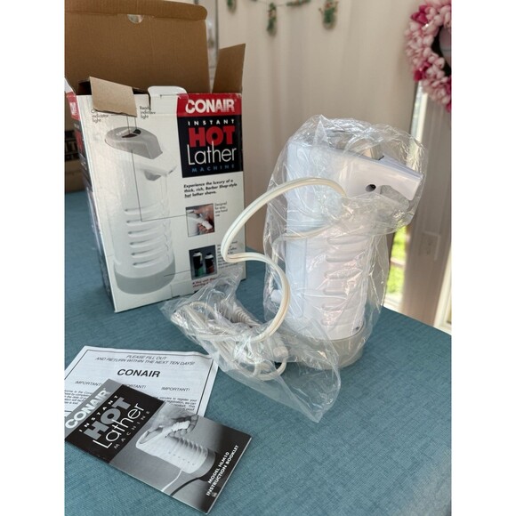 Conair Instant Hot Lather Machine Shaving Cream Dispenser White model HLM10 - Picture 3 of 12